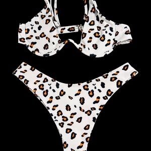 Leopard Print Bikini Set
